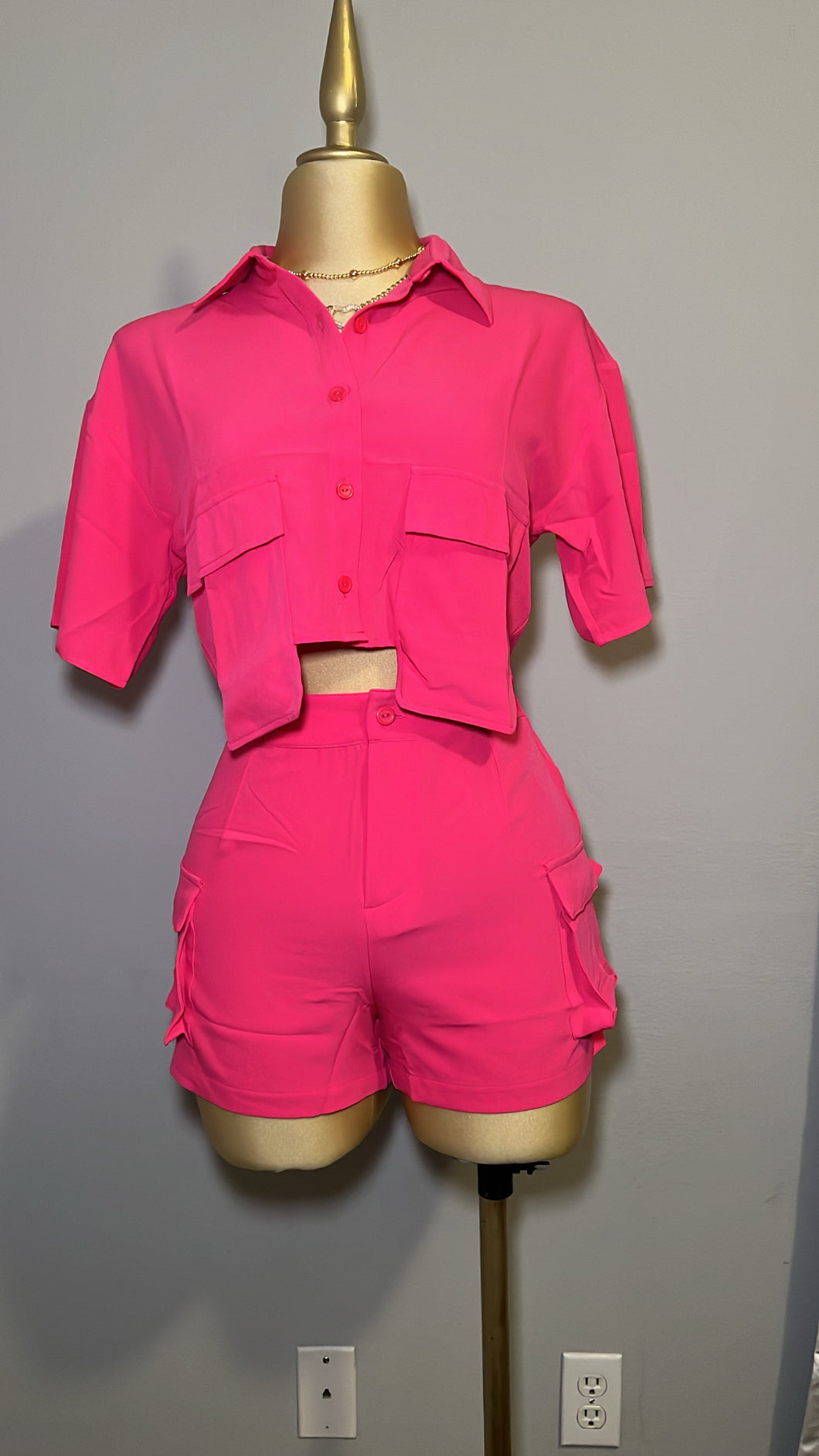 Gia Fuchsia two piece set