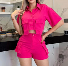 Load image into Gallery viewer, Gia Fuchsia two piece set
