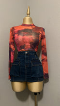 Load image into Gallery viewer, Marble print Mesh bodysuit
