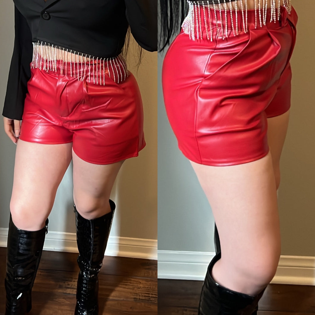 Zoe Faux Leather Shorts