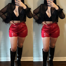 Load image into Gallery viewer, Zoe Faux Leather Shorts
